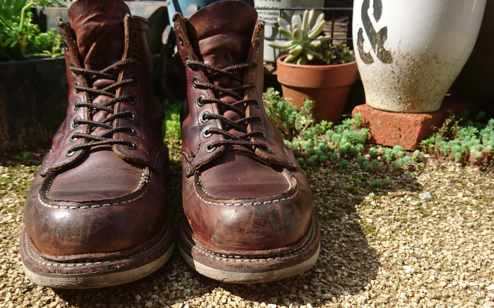redwing1907 カッパーラフ＆タフ　経年変化　エイジング