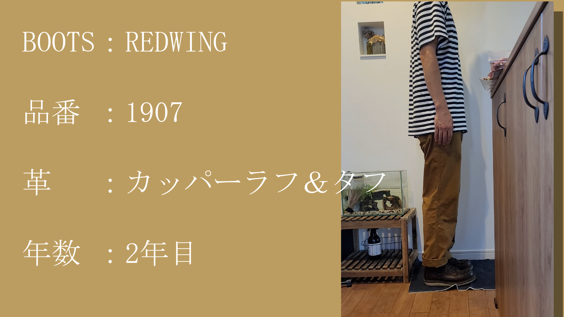 Redwing 夏のコーデ 経年変化
